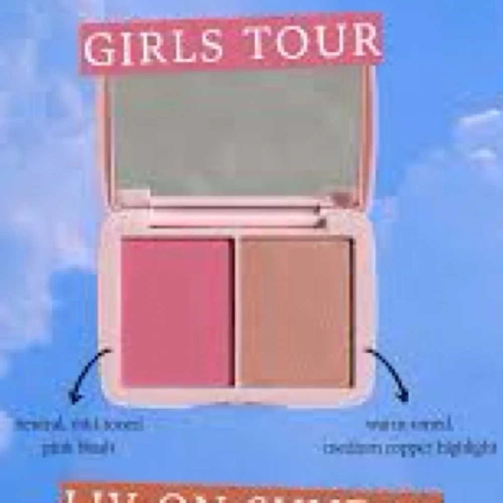 💝NIB HALF CAKED DOUBLE DIPPER blush and highlighter duo💝GIRLS TOUR
